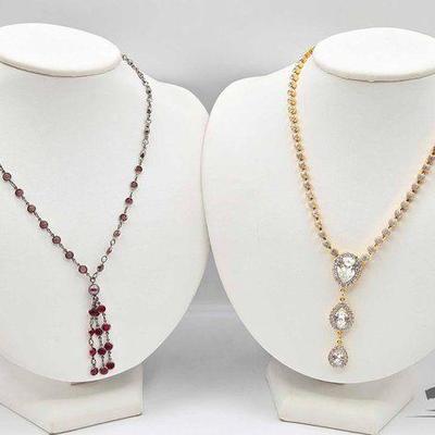 #998 • NEW!!! (2) Swarovski Statment Necklaces
