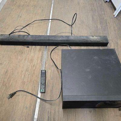 #8116 • Sony Sound Bar, Sony Subwoofer and Remote
