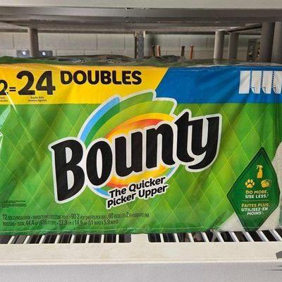 #2408 • NEW!!! 12 Bounty Doubles Rolls of Paper Towels
