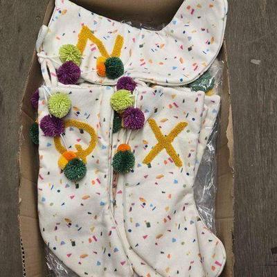 #4044 • NEW!!! (46) Christmas Stockings with Initials
