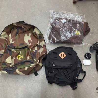 #2672 • Minolta Camera, AirPods, Headphones & Backpacks
