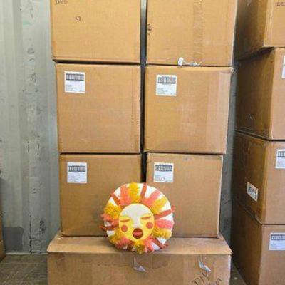 #4596 • NEW!!! (54) Opalhouse Sun Face 16" Round, Fringe & Embroidered Throw Pillows
