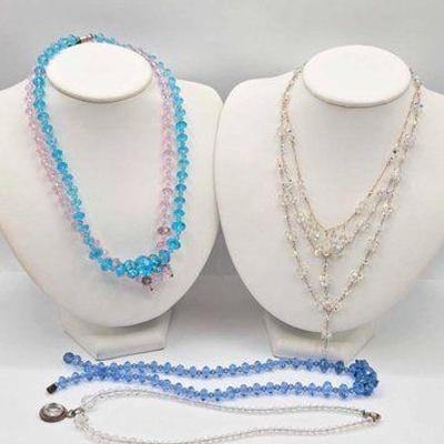 #996 • (6) Crystal Beaded Necklaces
