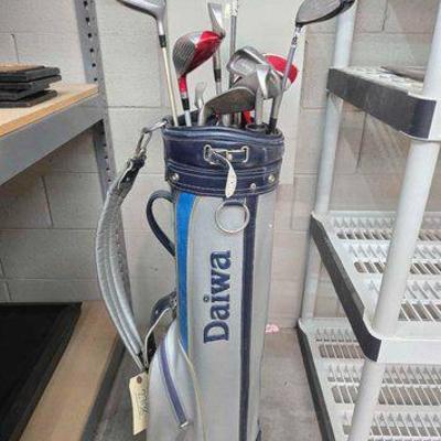 #2708 • Daiwa Golf Bag with Clubs
