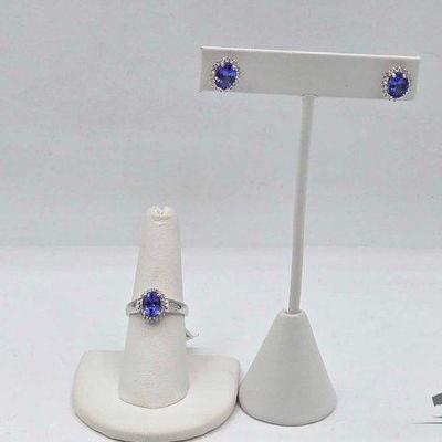 #718 • 14k White Gold Tanzanite, Diamond Matching Ring & Earring Set...
#899 • 14K/10K Rolled Gold Plated Cufflinks, & Pin, 21.23g
