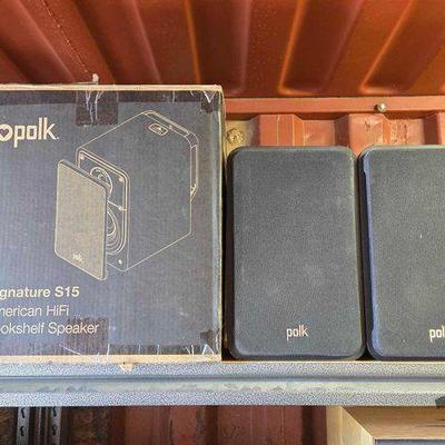 #6012 • (2) Polk American Hifi Bookshelf Speaker
