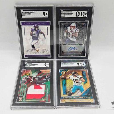 #1812 • (4) NFL Player Collector High Graded Cards

