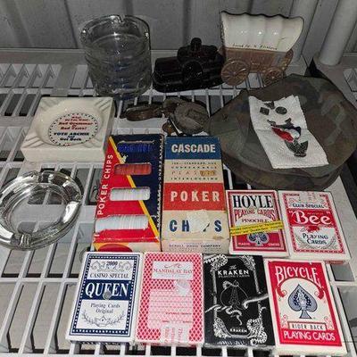 #8124 • Decks of Cards, Ashtrays & More
