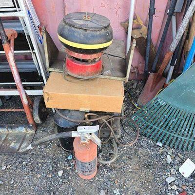 #80020 • GE Serv-S-Line Motor, Tumbler, Generator Casters, and Fire Extinguisher
