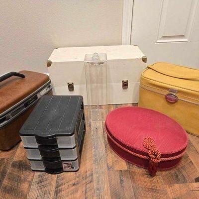 #1927 • (6) Luggage, Jewlery and Travel Cases
