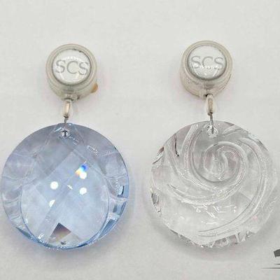#1964 • (2) Swarovski Crystal Air Ornaments
