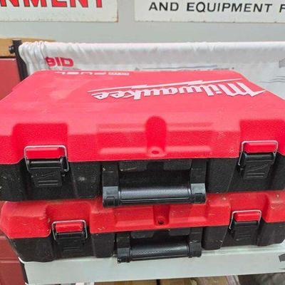 #2710 • (2) Milwaukee M18 Fuel Cases
