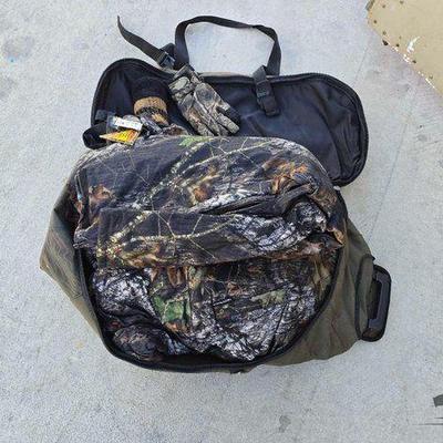 #6546 • Camoflage Hunting Gear in Duffel Bag
