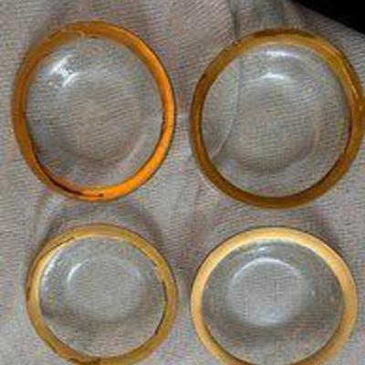 set of twelve annie glass