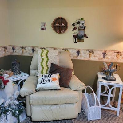 Cream Recliner