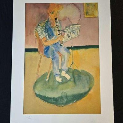 Th124 mon fils avec son clarinet by henry miller