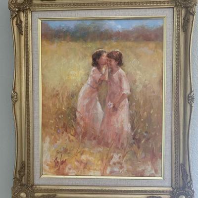 Th004v secrets by richard zolan original painting