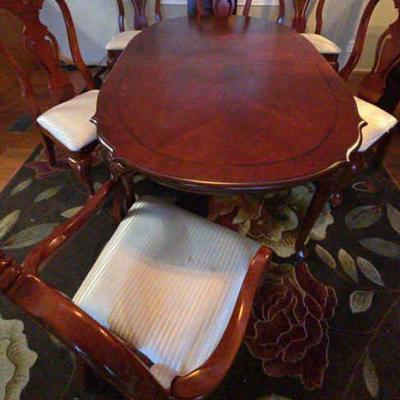 Th120v cherry oak oval dining room table