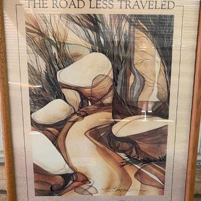 Th082 the road less traveled poster by jody bergsma