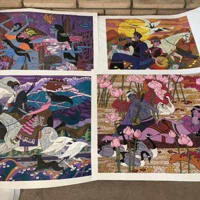 Th028v 4 silkscreens by zu ming ho