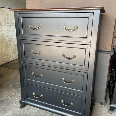 Sale Photo Thumbnail #10: Black chest is part of a complete bedroom from Pier One