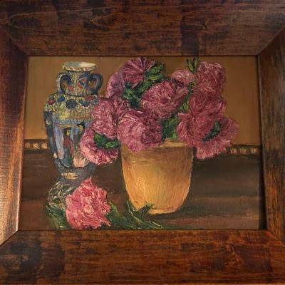 Great selection og vintage and antique original framed artwork 