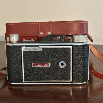 Vintage Foldex Camera w/ Bag 