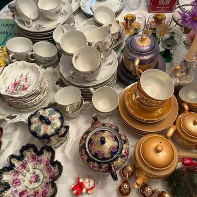 China Sets and Vintage Serving Pieces 