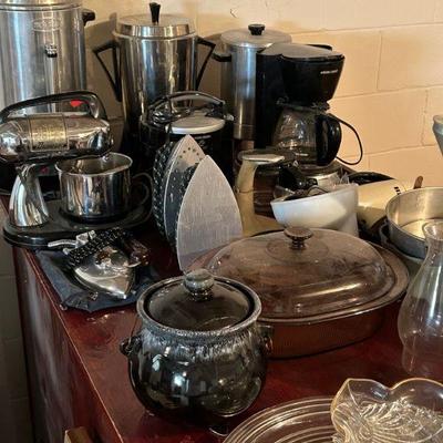 Vintage cookware and appliances 