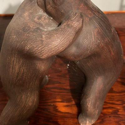 Brayton Laguna Pottery Bears Fight Original Collectible Ceramic Statue 