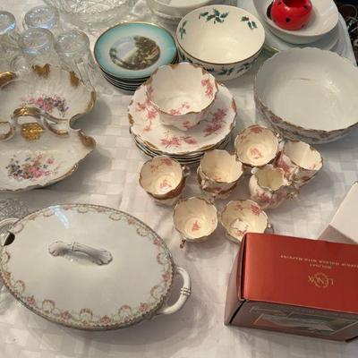 China Sets and Vintage Serving Pieces 