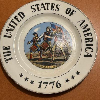 Vintage Collectible USA Serving Plate 