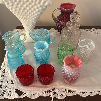 Fenton Hobnail Pieces 