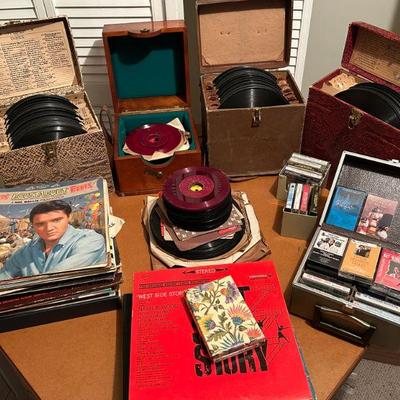 Great selection of vinyl, cassettes and compact discs