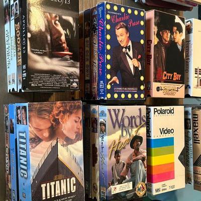 Great Selection of VHS Tapes, Books and CD's. 