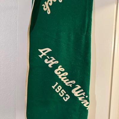 Vintage woolen 4-H Blanket