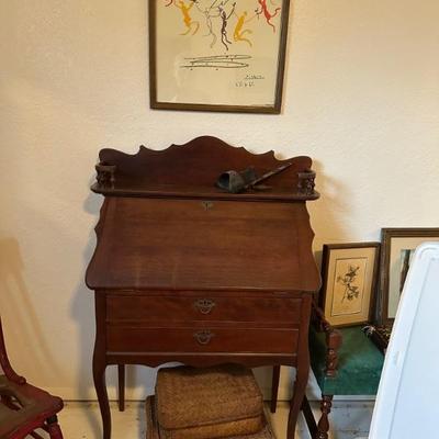 Fall front writing desk