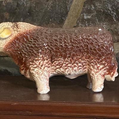 Chalkware Bull Bank