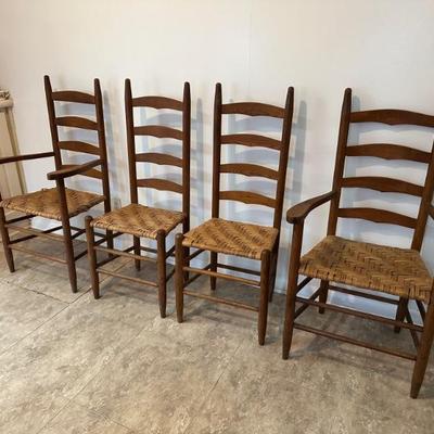 4 Ladderback chairs