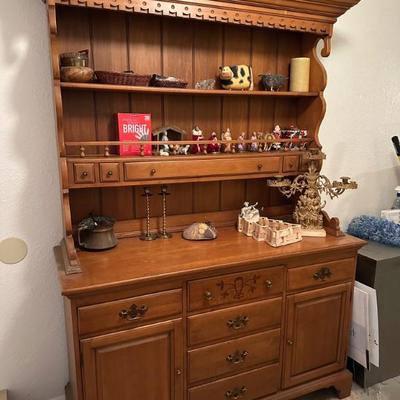 Wonderfully Detailed Maple Hutch