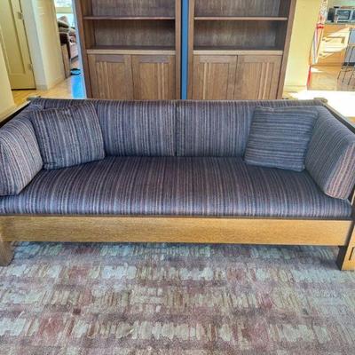 Stickley Shaker/Arts & Crafts Sofa – Matches Stickley Stool in Lot 4	