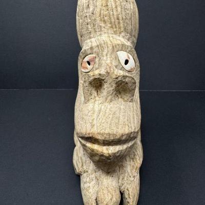 Primitive Stone Sculptures: Abstract Human Form	