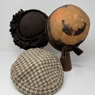 Vintage Hats Trio #1: Best's Apparel, Polsky's & Lawrence of London	