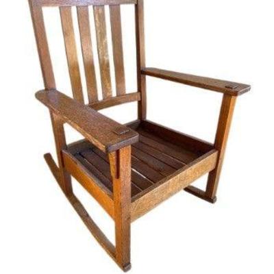 Shaker Arts & Crafts Style Rocking Chair – Solid Wood, Classic Design	