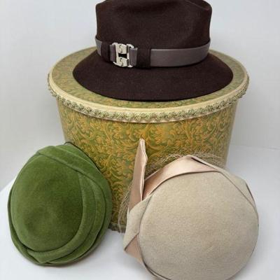 Vintage Hats Trio #2: Best’s Apparel, Sonni California, Fedora & Box	