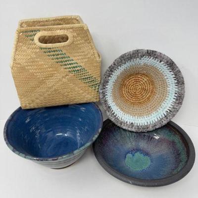 Unique Handcrafted Collection: Lynn Dee Signed Bowl, Basket, & More	
