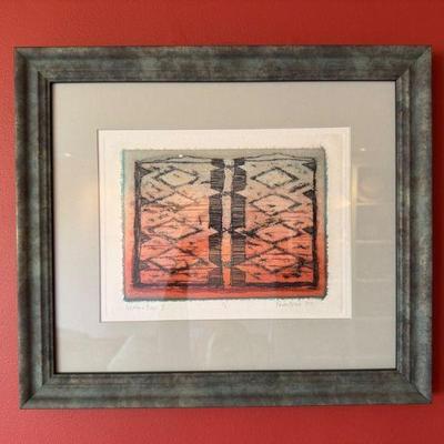 Original Framed Artwork 'Northern Plains I' (1979) - Signed	