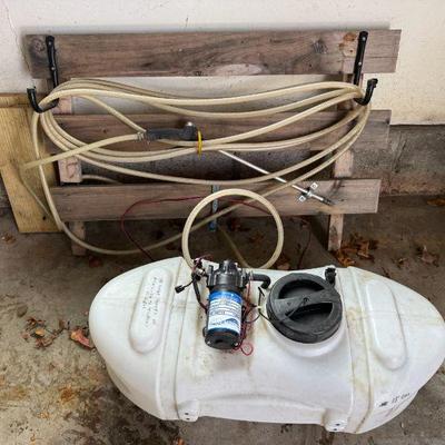 15 Gallon Sprayer Tank With Motor & Custom Rack Mount
