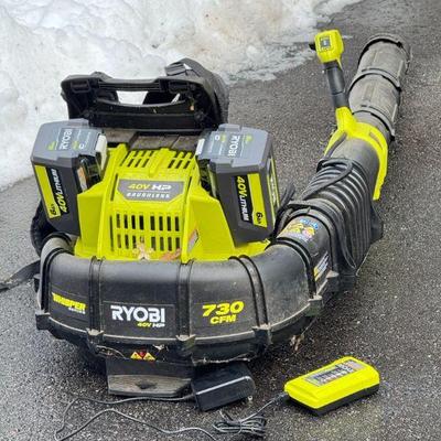 Ryobi 40v HP Whisper Series Backback Blower
