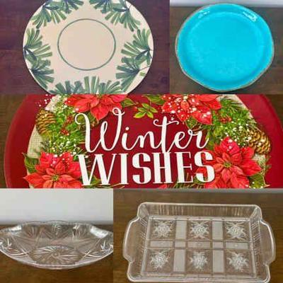 (5) Classic Melamine/Plastic Platters
